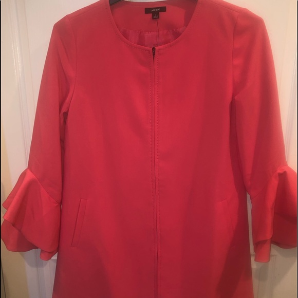 Ruffled Sleeve Jacket - Picture 1 of 5